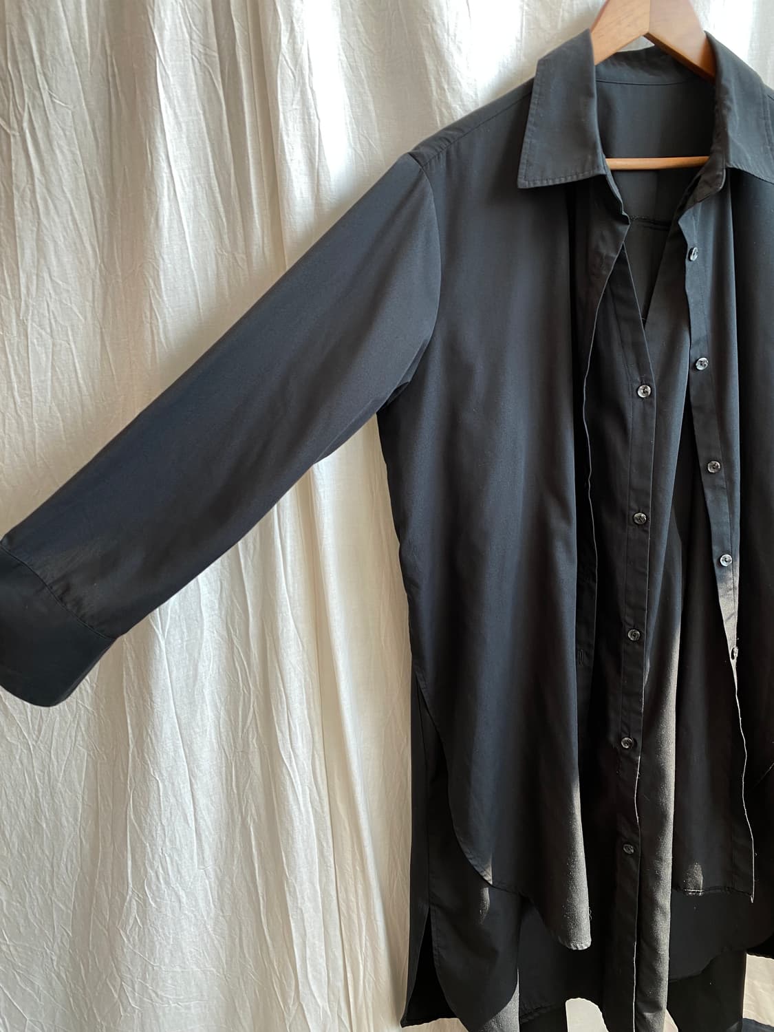 블랙 더블셔츠원피스(F) 상품이미지8