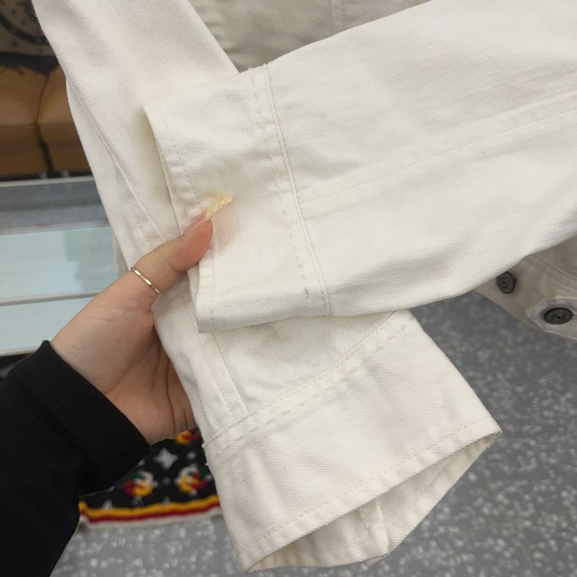 리바이스 레트로 빈티지 화이트 크롭 청자켓 95 C08059 상품이미지7