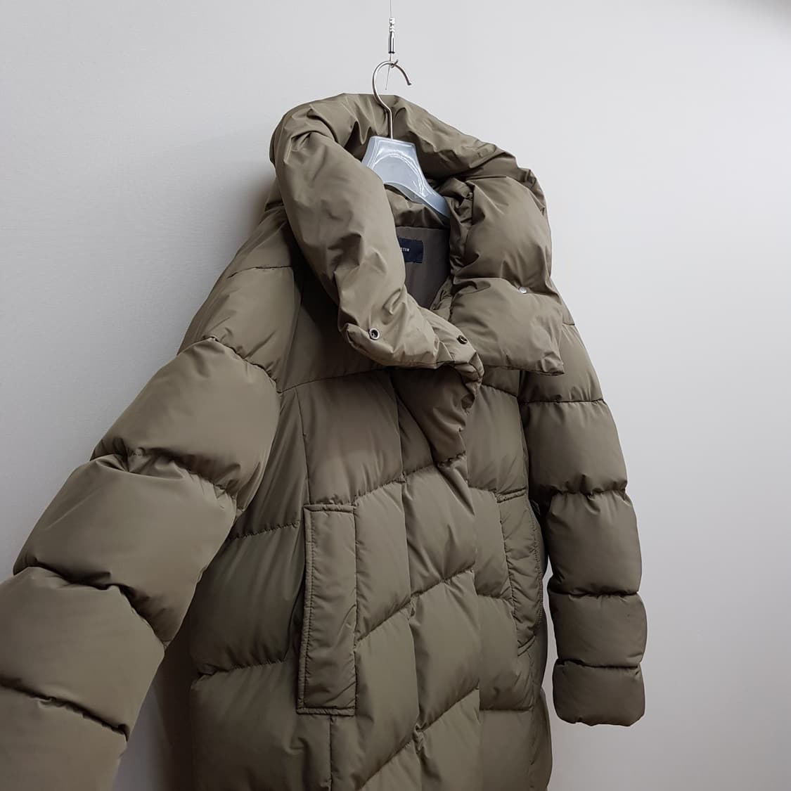 한섬 SYSTEM 시스템 하이넥 롱 구스다운 패딩 76-90-155사이즈 상품이미지3