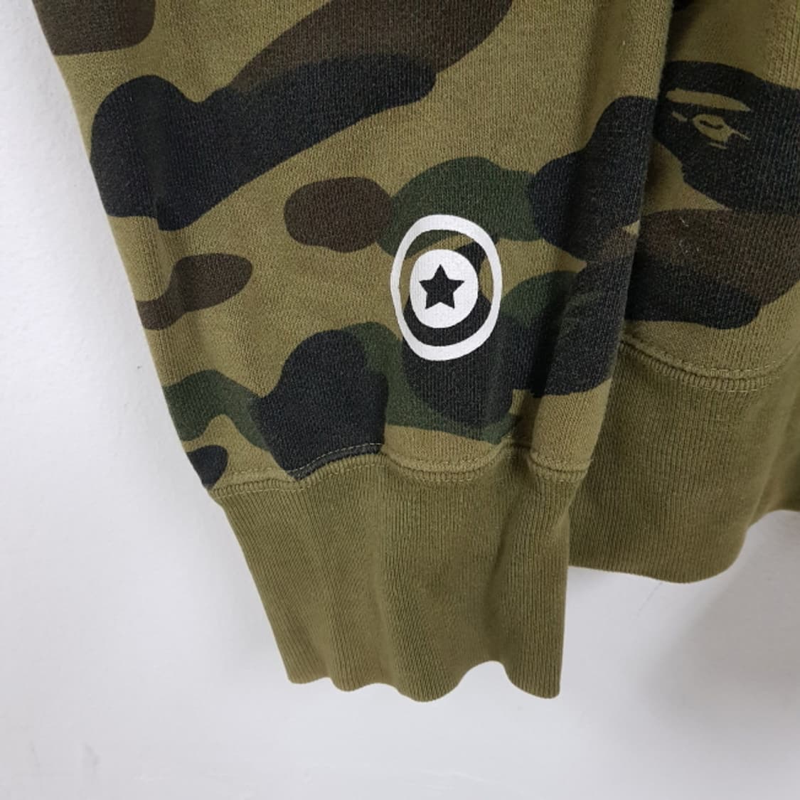 정품)베이프 카모 샤크 후드집업 XL 녹계 상품이미지3