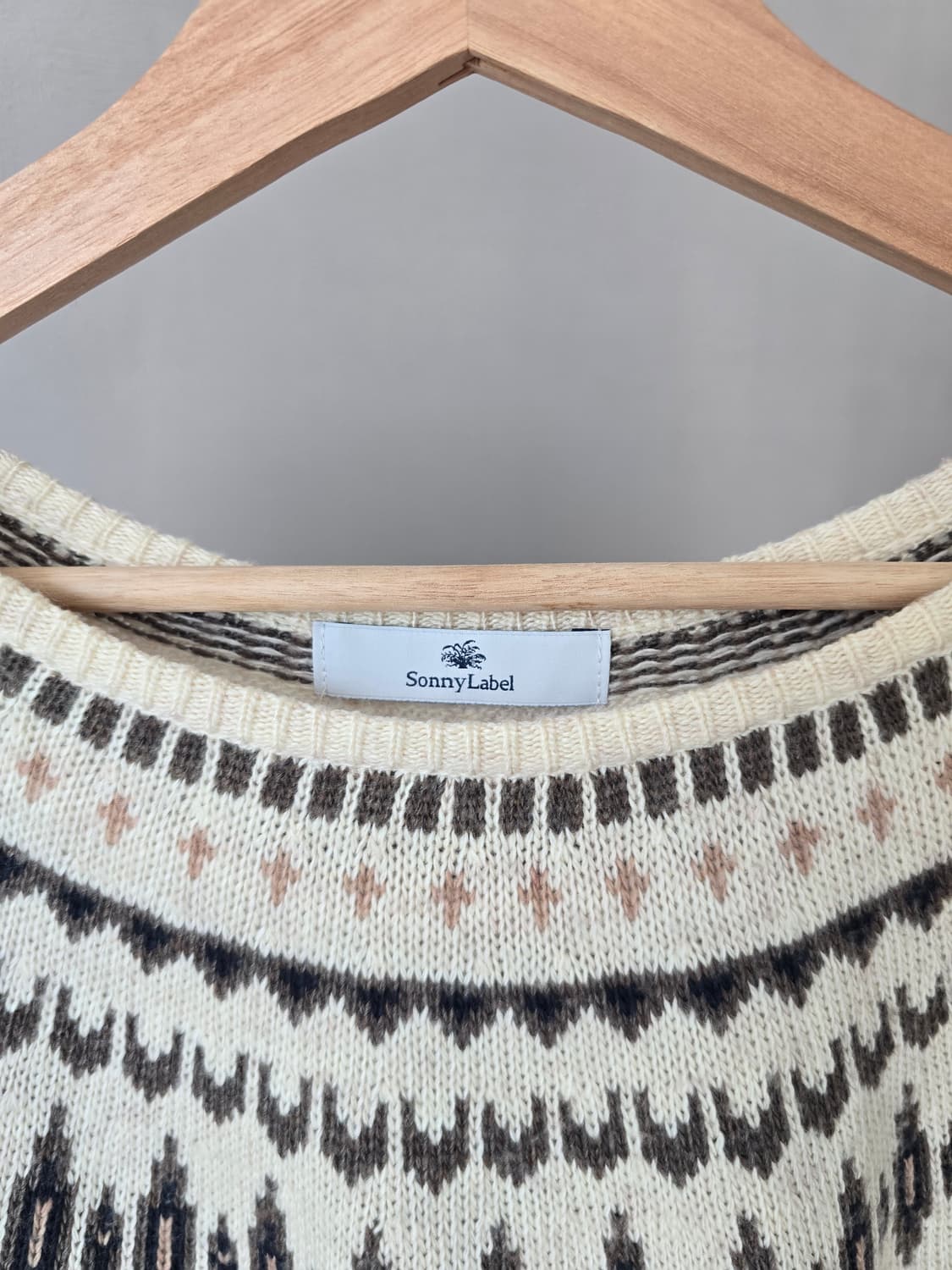 sonny label 페어아일 크림 니트 상품이미지3