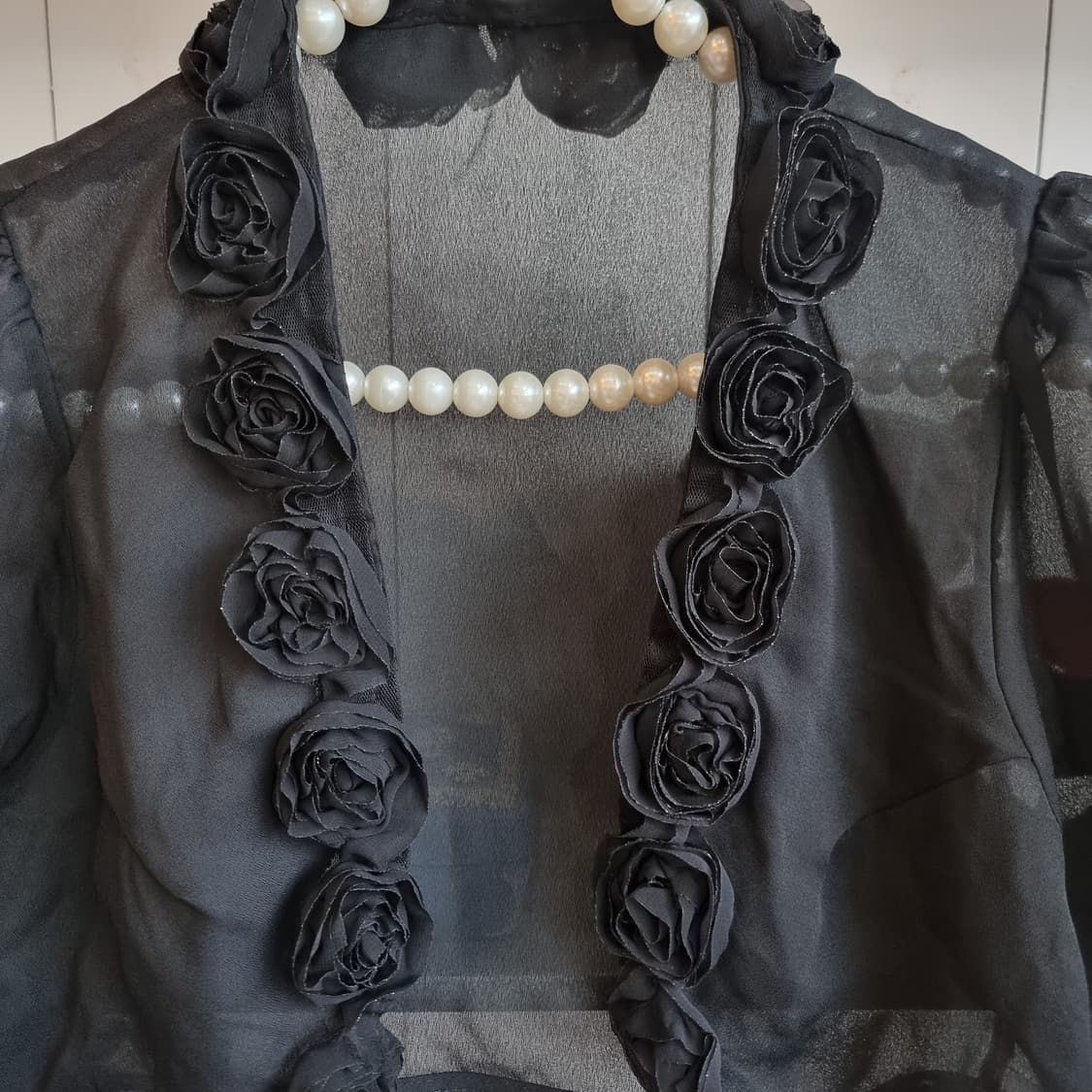 블랙 로즈 쉬폰 볼레로 상품이미지2