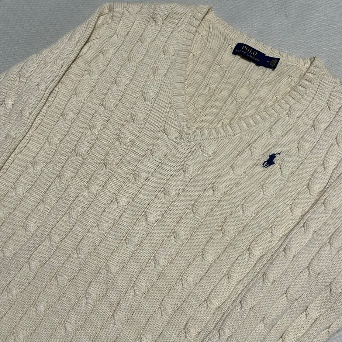 🫶🏻 폴로랄프로렌 여성용 Ivory V-Neck 니트 🫶🏻 상품이미지2