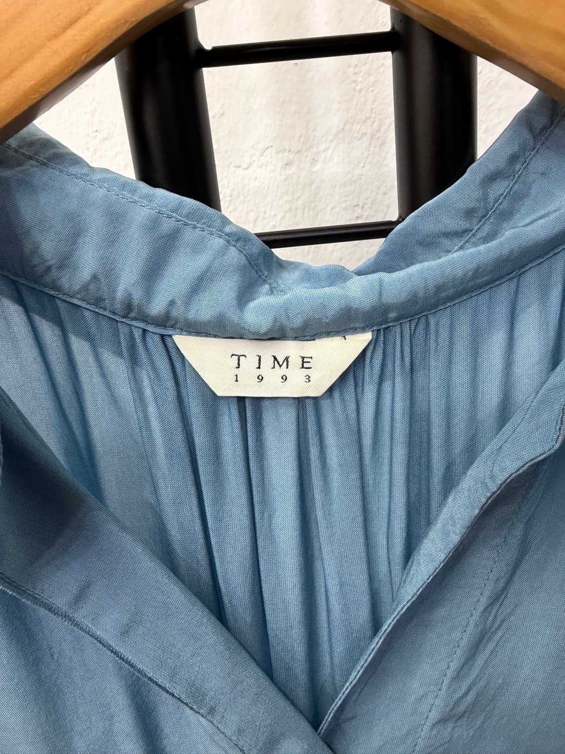 정품) TIME 타임 1993 한섬 블루 랩 롱 원피스 82 상품이미지7