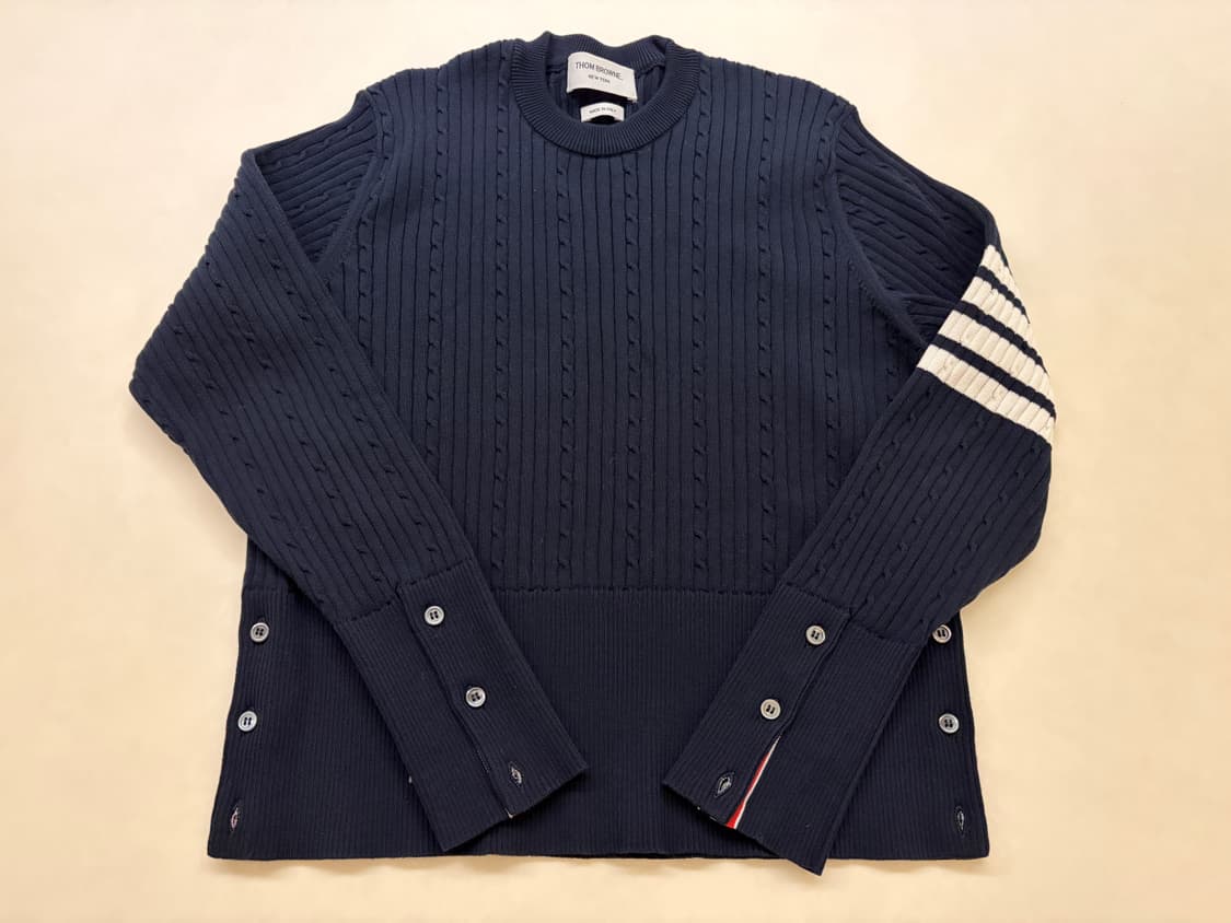 톰브라운 네이비 니트 상품이미지1