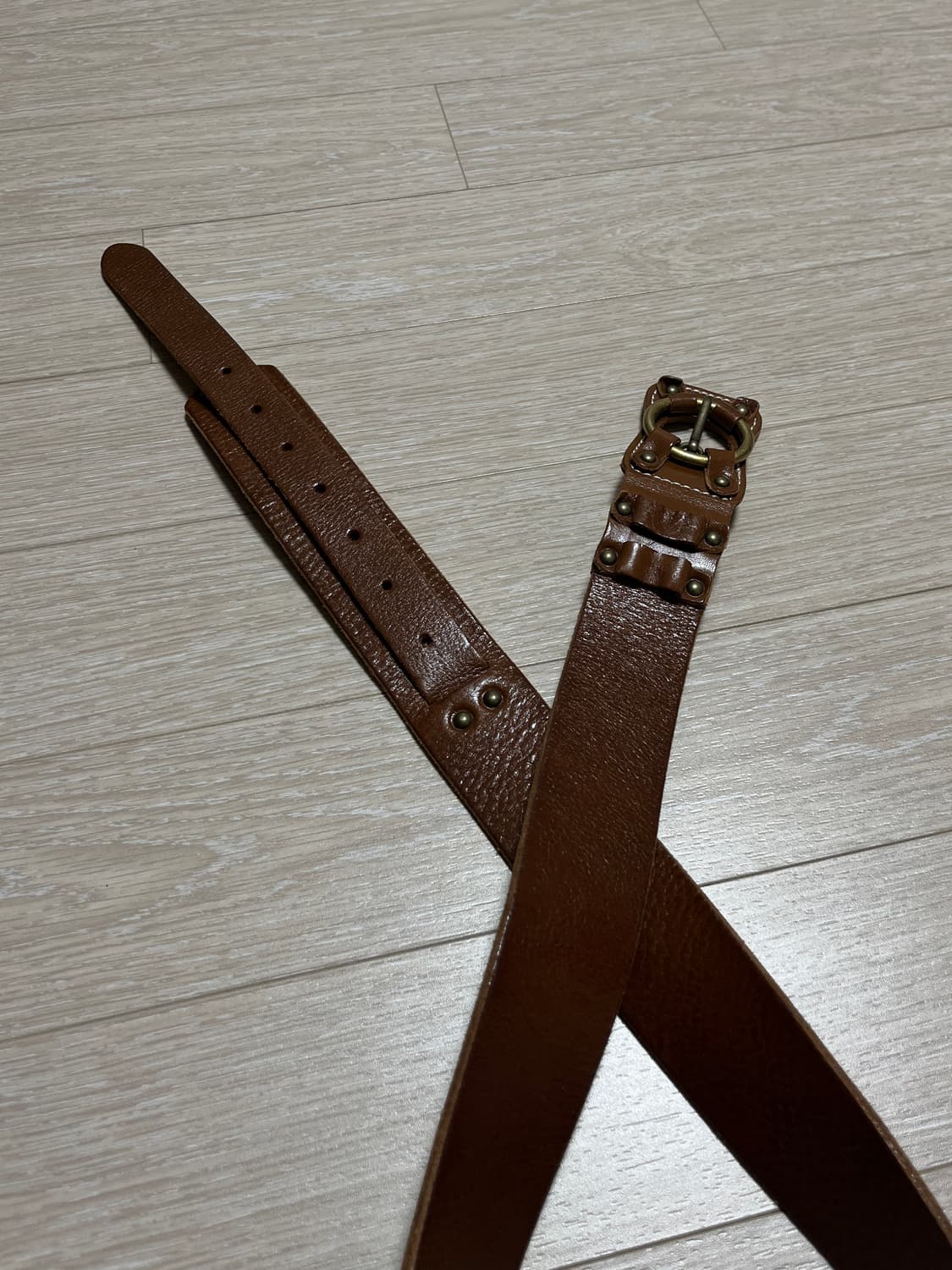 shop502 빈티지 브라운 벨트 상품이미지1