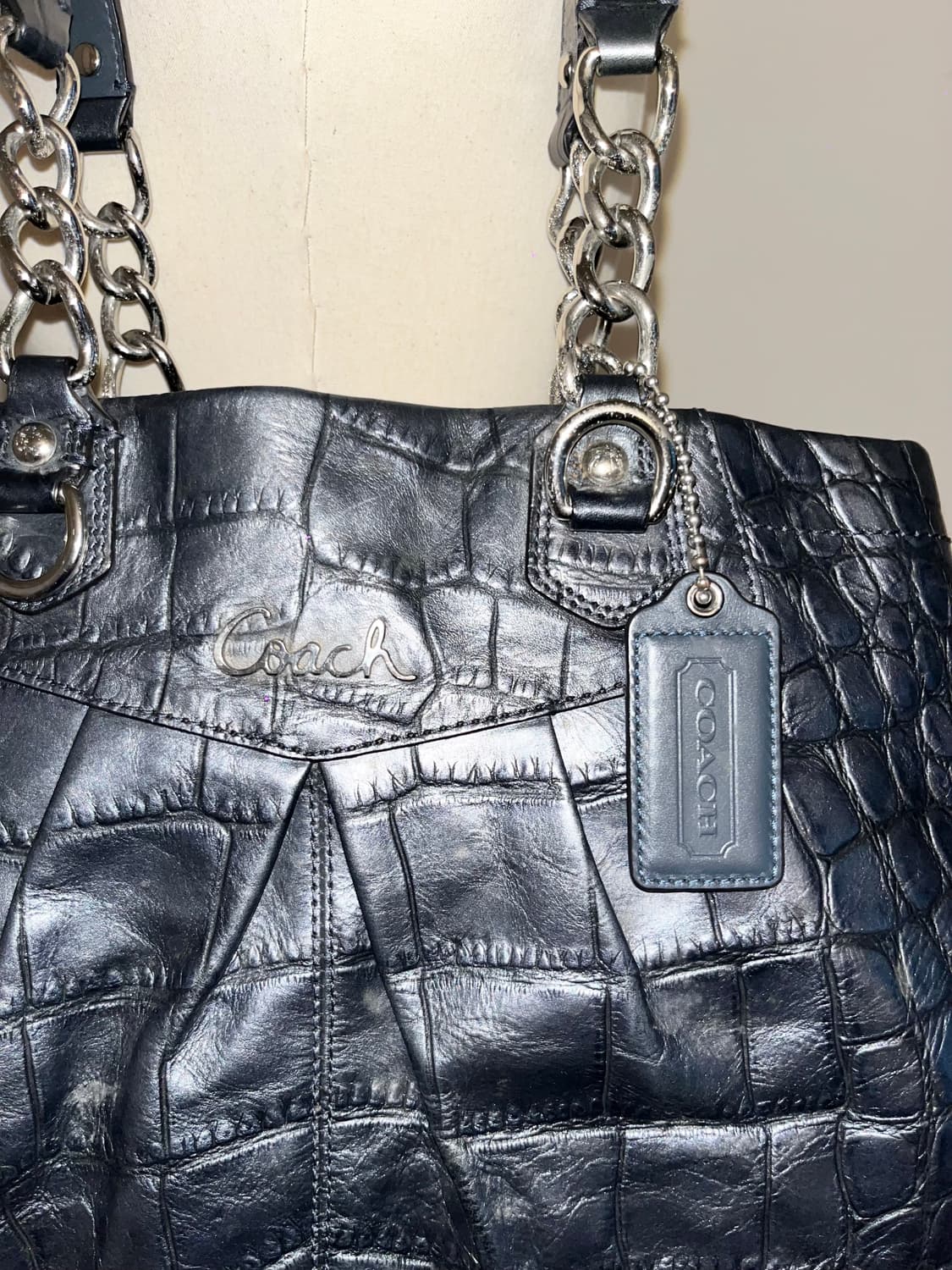 🎉SALE🎉 COACH Crocodile shoulder bag 상품이미지6