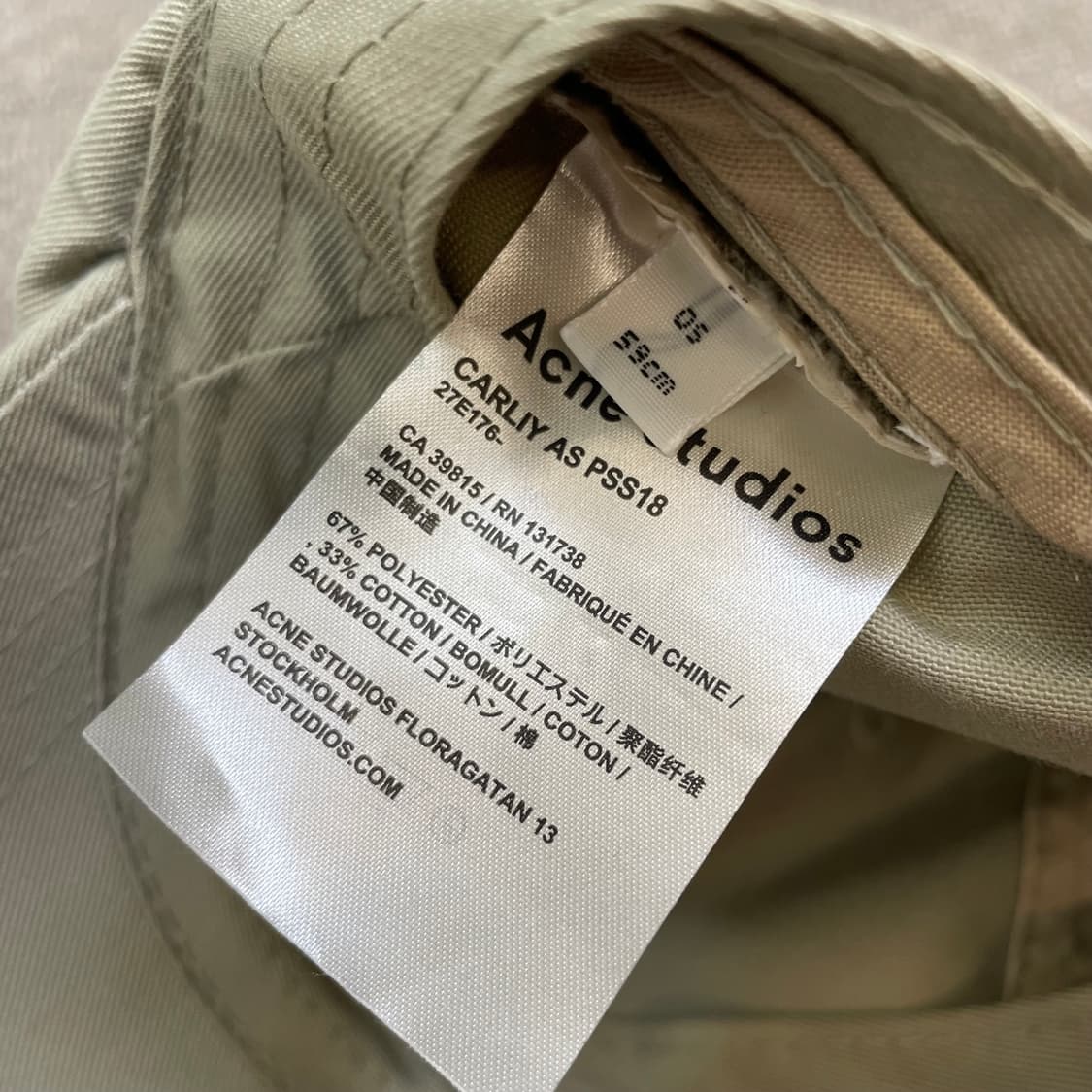 ACNE STUDIOS CARLIY AS CAP 아크네 스튜디오 볼캡 상품이미지6