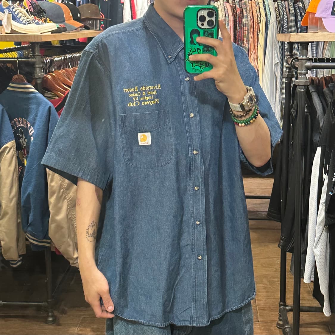 [HI] 칼하트 반팔 데님셔츠 상품이미지4