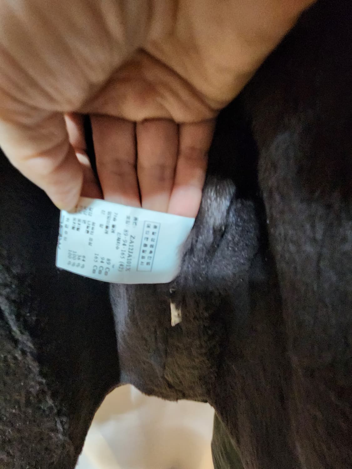 zarina 토끼털 카키색 퍼카라 숏패딩(수입브랜드) 상품이미지7