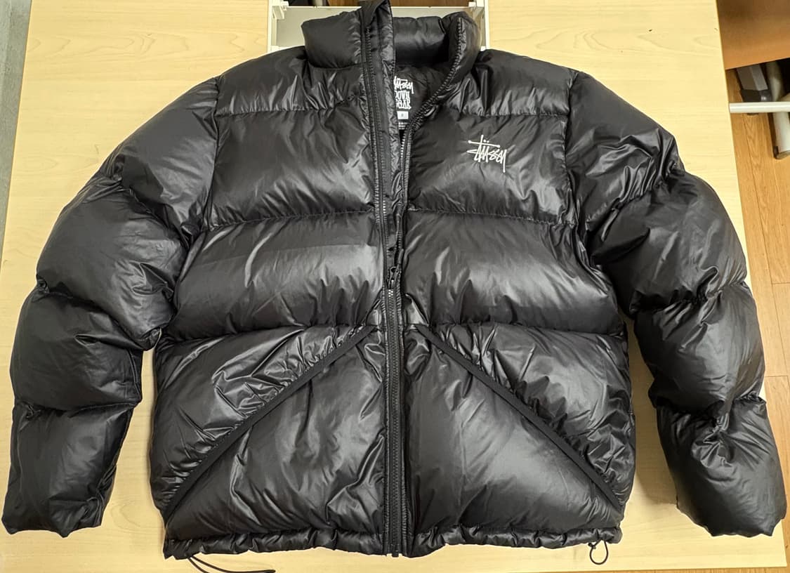 스투시 마이크로 립스탑 다운 자켓 제트 블랙 S 상품이미지1