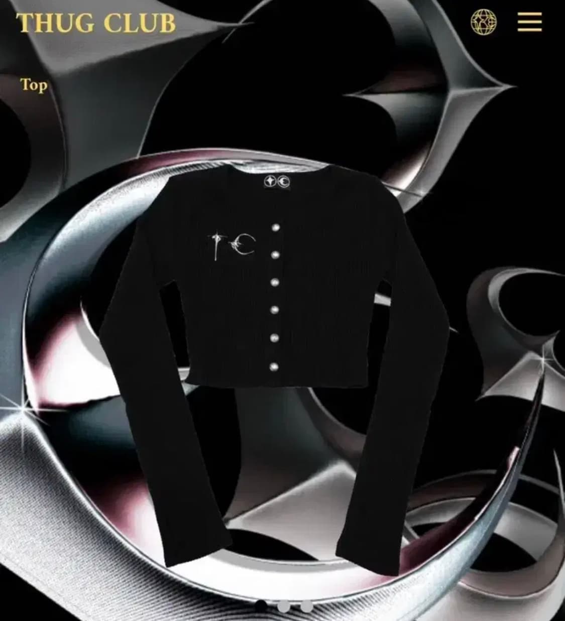 떠그클럽 블랙 가디건 상품이미지1