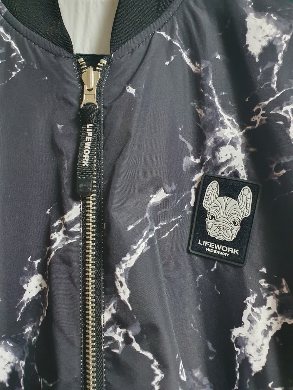 라이프워크 플라이트 자켓 항공점퍼 패턴블랙 M 상품이미지4