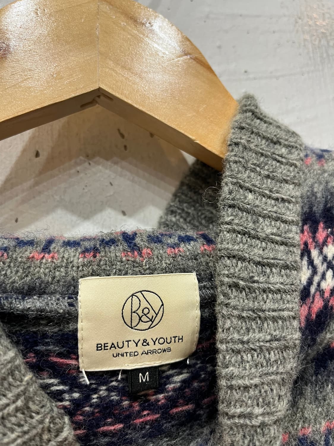 유나이티드 애로우즈 퓨어울 노르딕 후디 가디건 우먼즈 상품이미지4