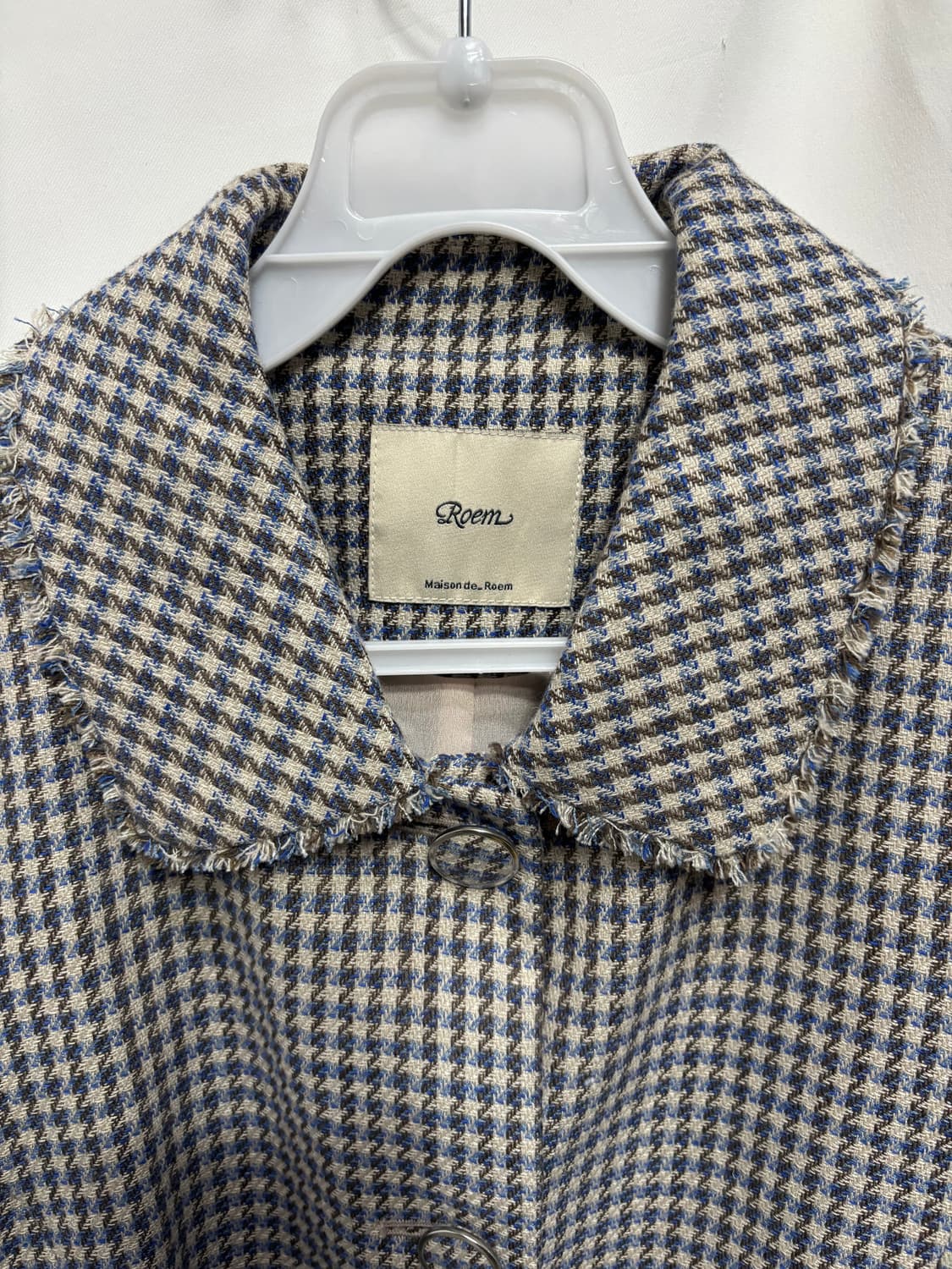 로엠(Roem)하운드투스 트위드 자켓 S 여성 봄자켓 캐주얼 세미정장 상품이미지2