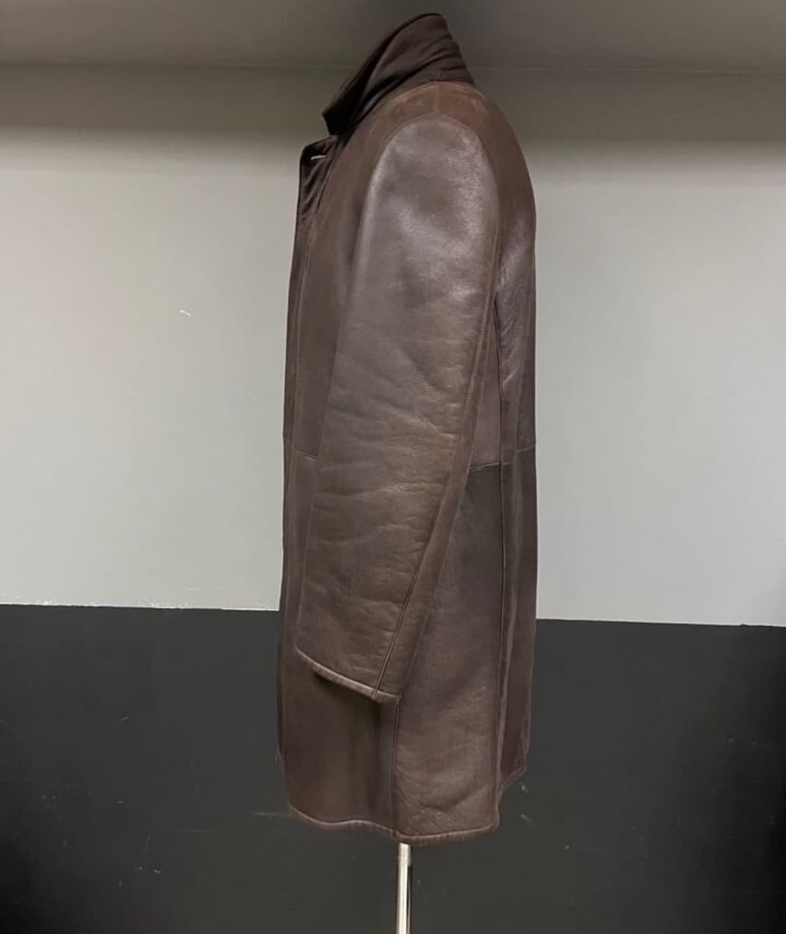 로로 피아나 싱글 히든-버튼코트(무통-램스킨)52 사이즈-해외발송 상품이미지3