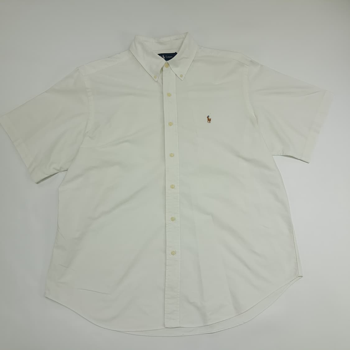 Co499 XL 폴로 랄프로렌 화이트 반팔 셔츠 남방 상품이미지1