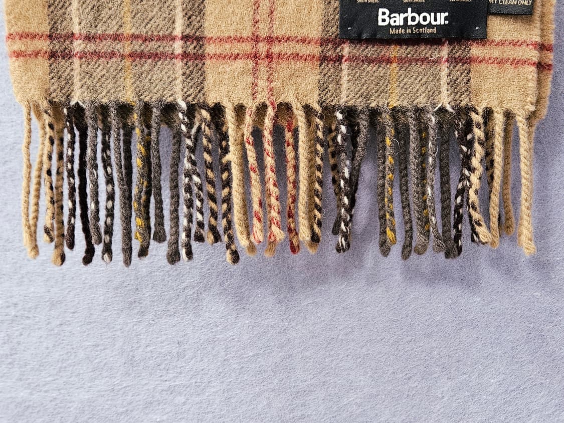 바버 램스울 타탄체크 머플러 상품이미지4