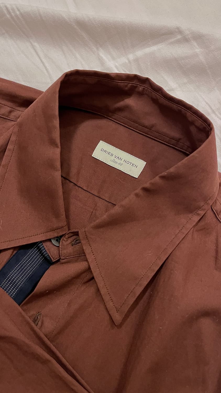 드리스반노튼 브라운 셔츠 상품이미지1