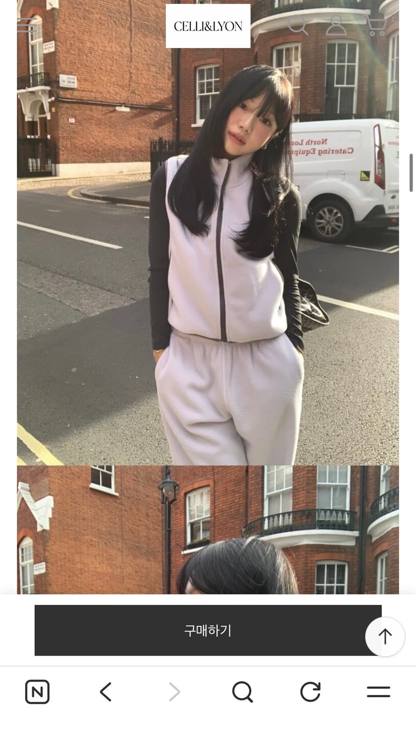 셀리앤리옹 플리스 셋업 상품이미지1