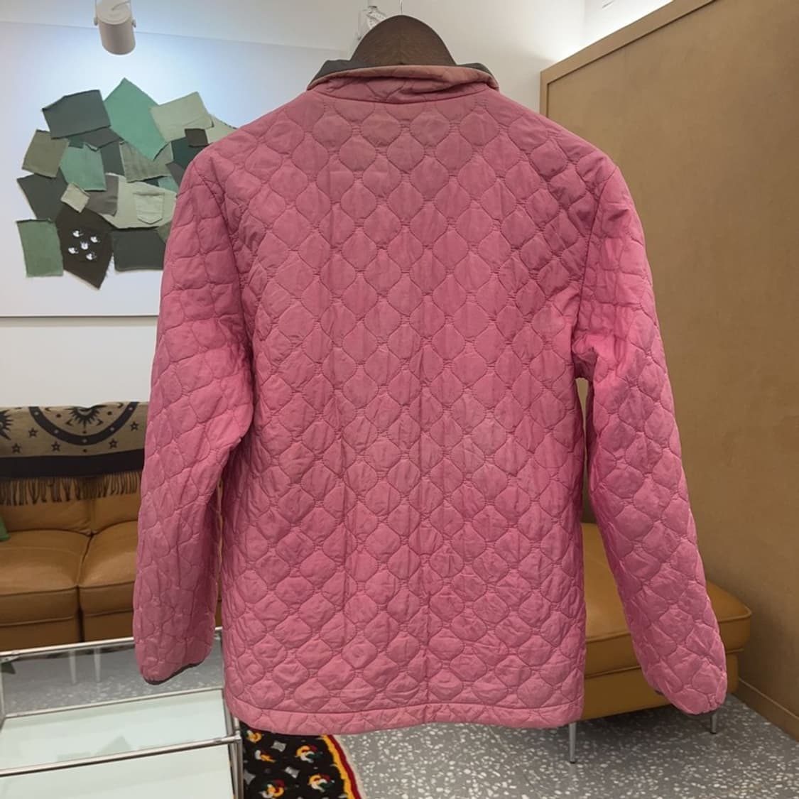 아디다스 올드스쿨 Y2K 그레이핑크 바람막이 퀄팅자켓 95 C08278 상품이미지5