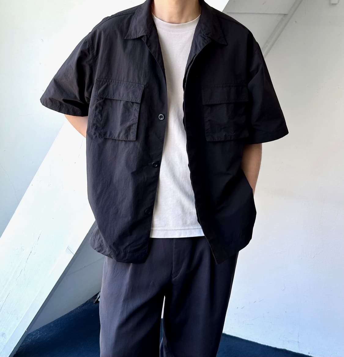 Ripstop fabric mil design H/S shirt 상품이미지8