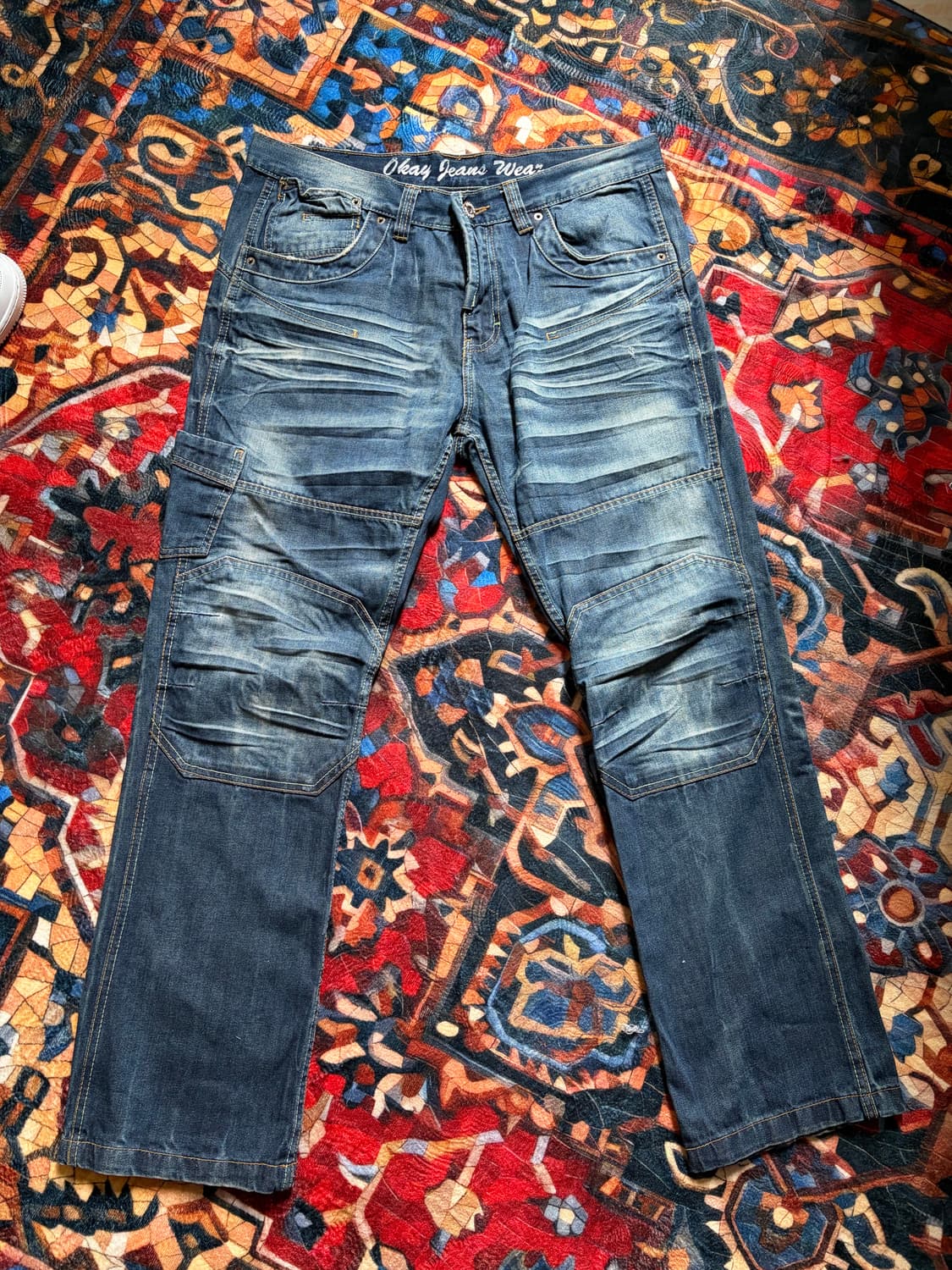 a243) 38 빈티지 워싱 데님팬츠 상품이미지8