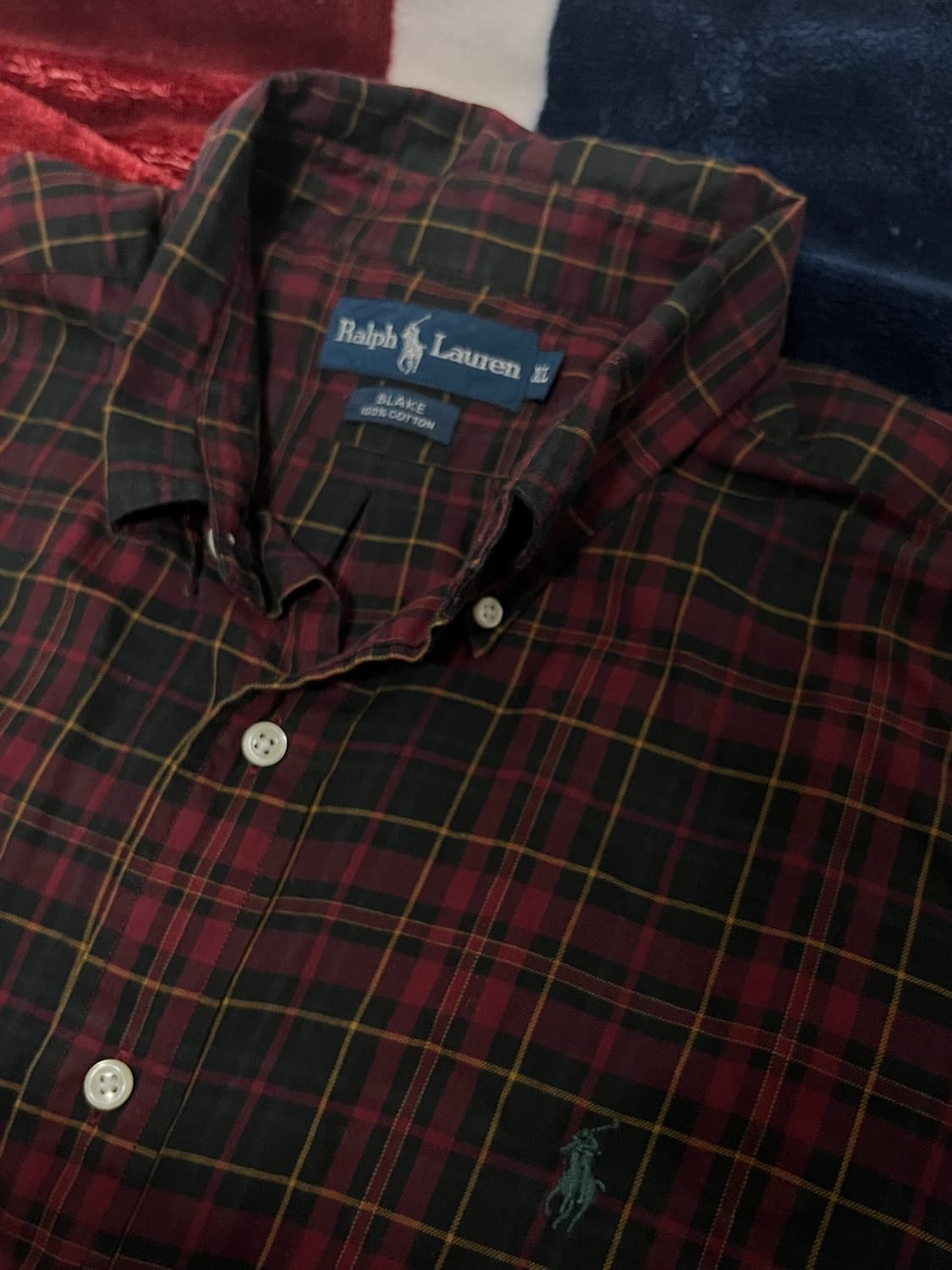 랄프로렌 체크 블레이크 면 셔츠 XL 상품이미지2