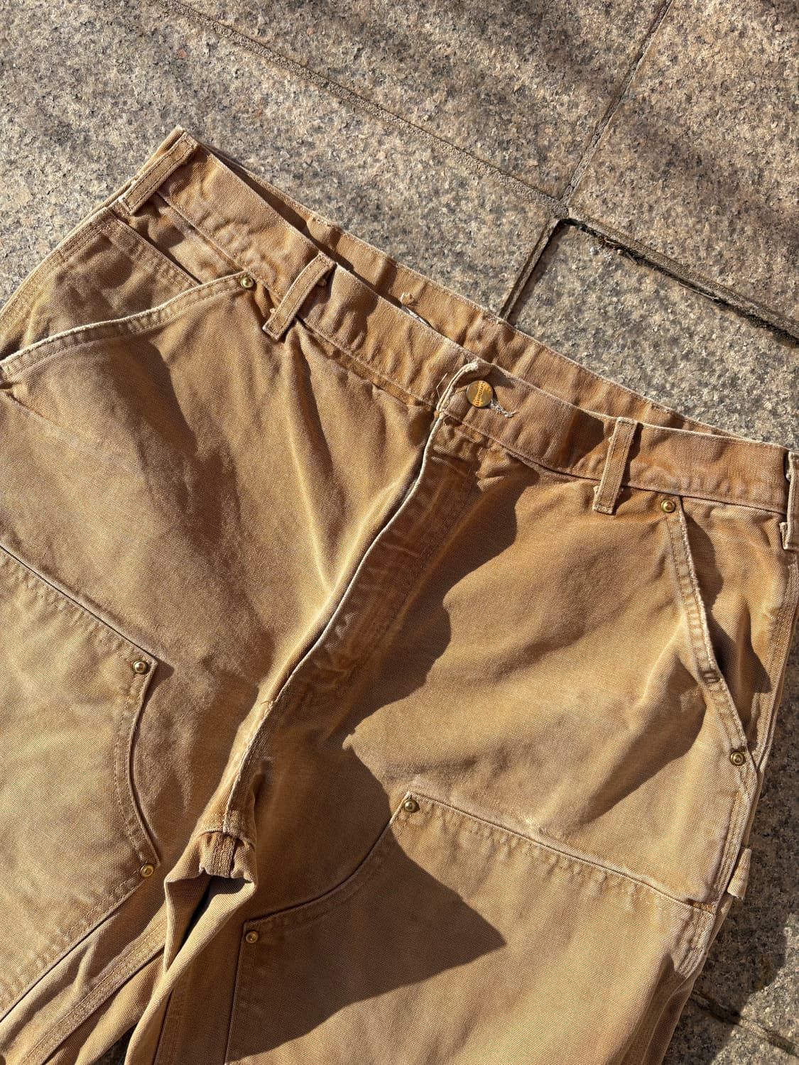 칼하트 더블니 카펜터 워크팬츠 BRN 상품이미지2