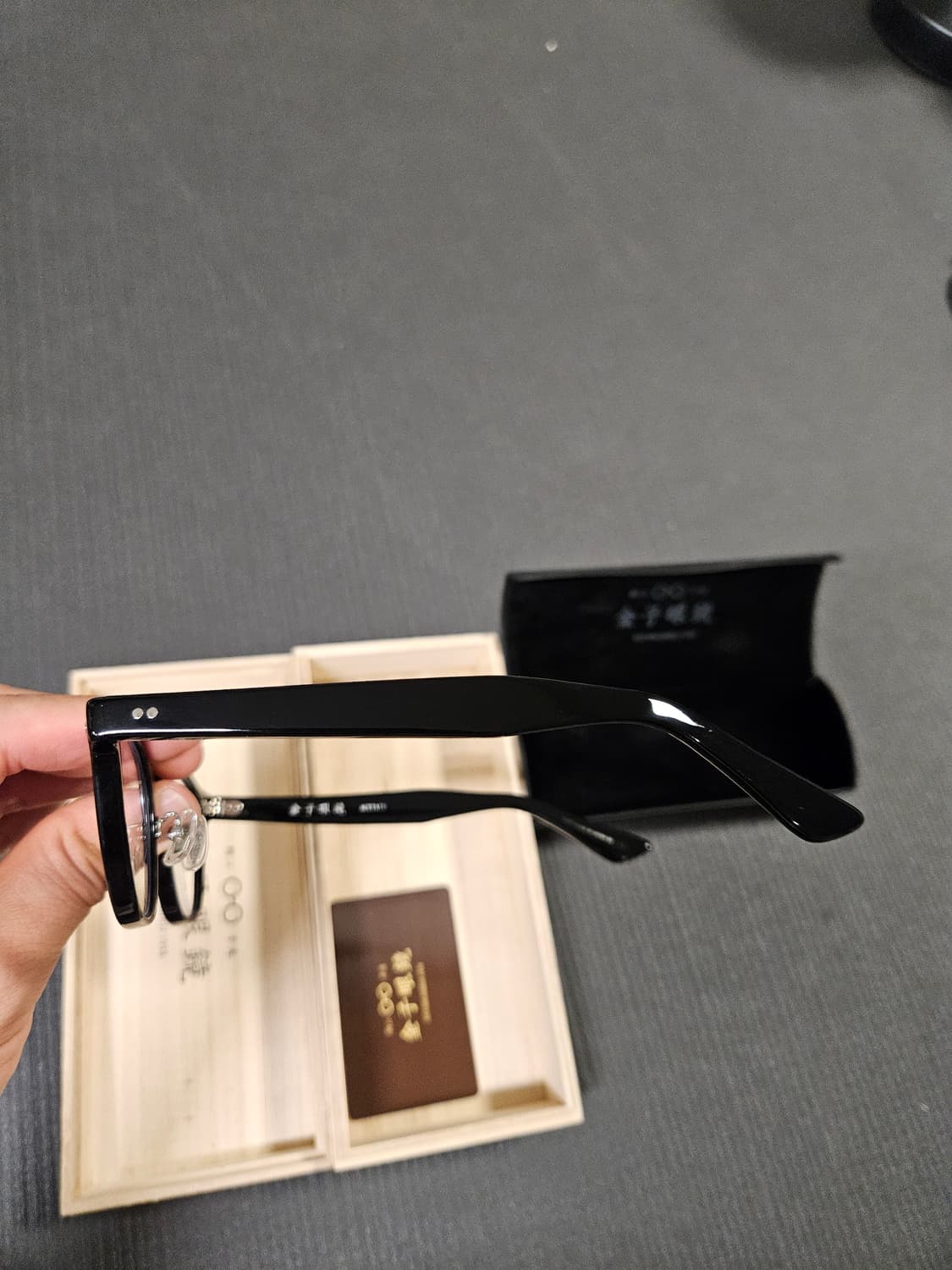 금자안경 ka-41 블랙 뿔테 안경 상품이미지2