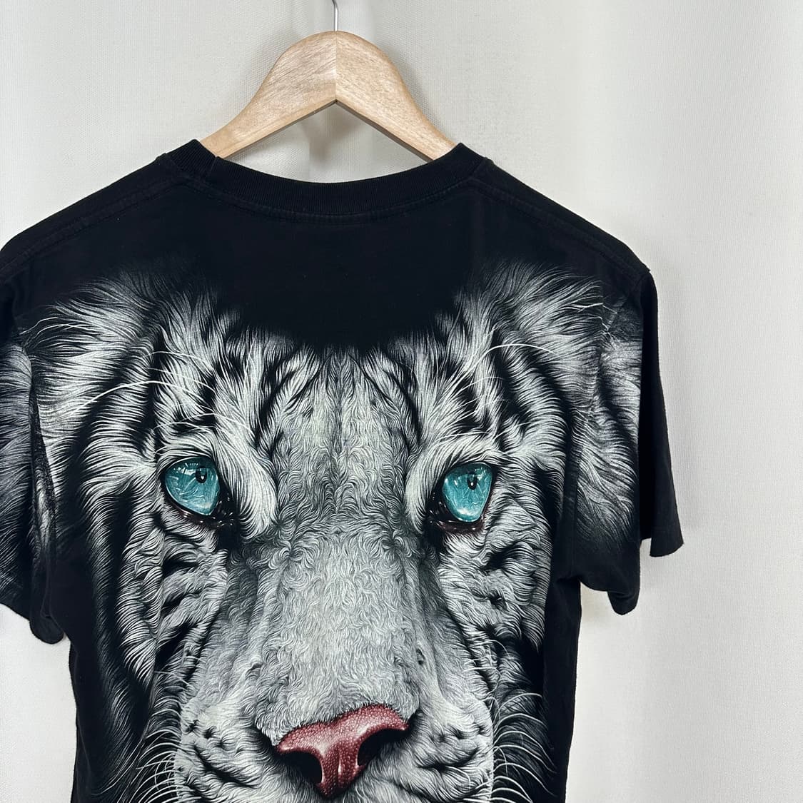  HIGH DEFINITION 남자 호랑이 면100% 반팔티 검정 M 상품이미지6