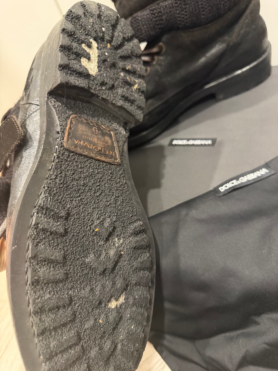 돌체앤가바나 빈티지 울 니트 부츠  상품이미지3