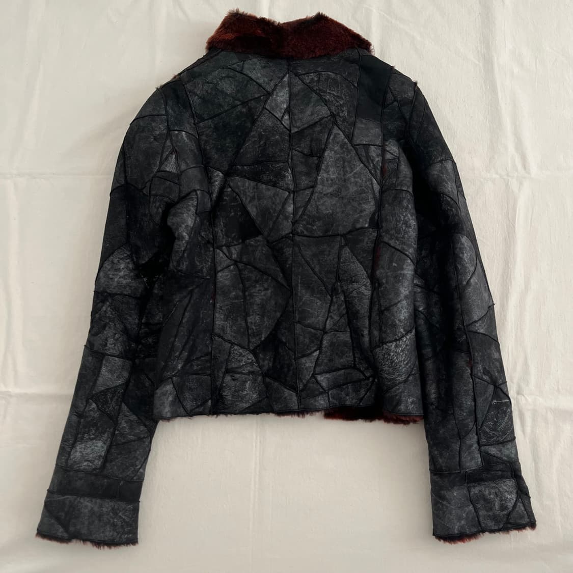 patchwork pur jacket 상품이미지5