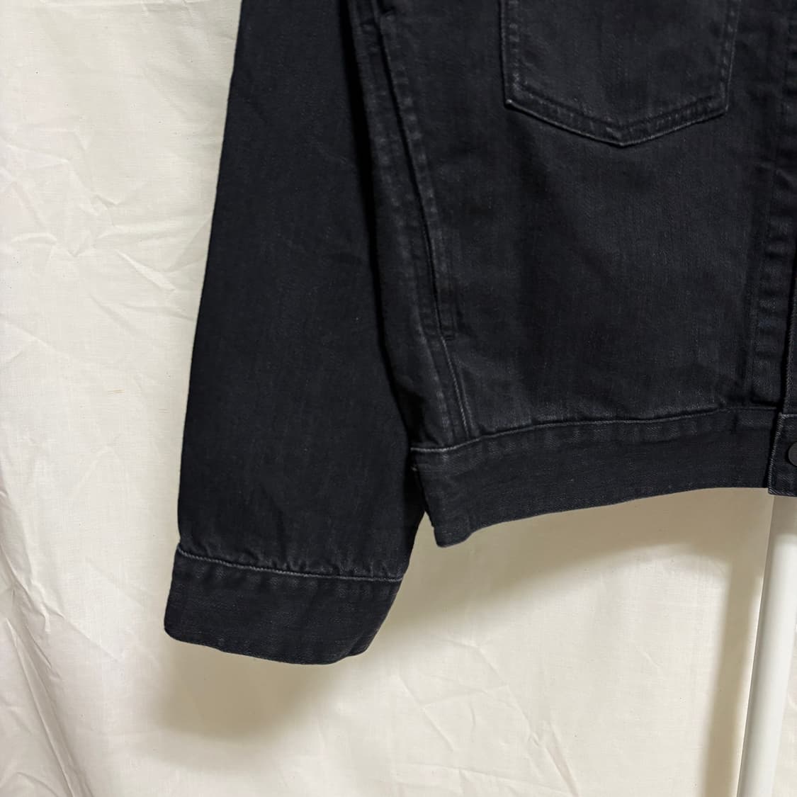 (새제품) 유니클로 데님 트러커 자켓 / 흑청, M 상품이미지6