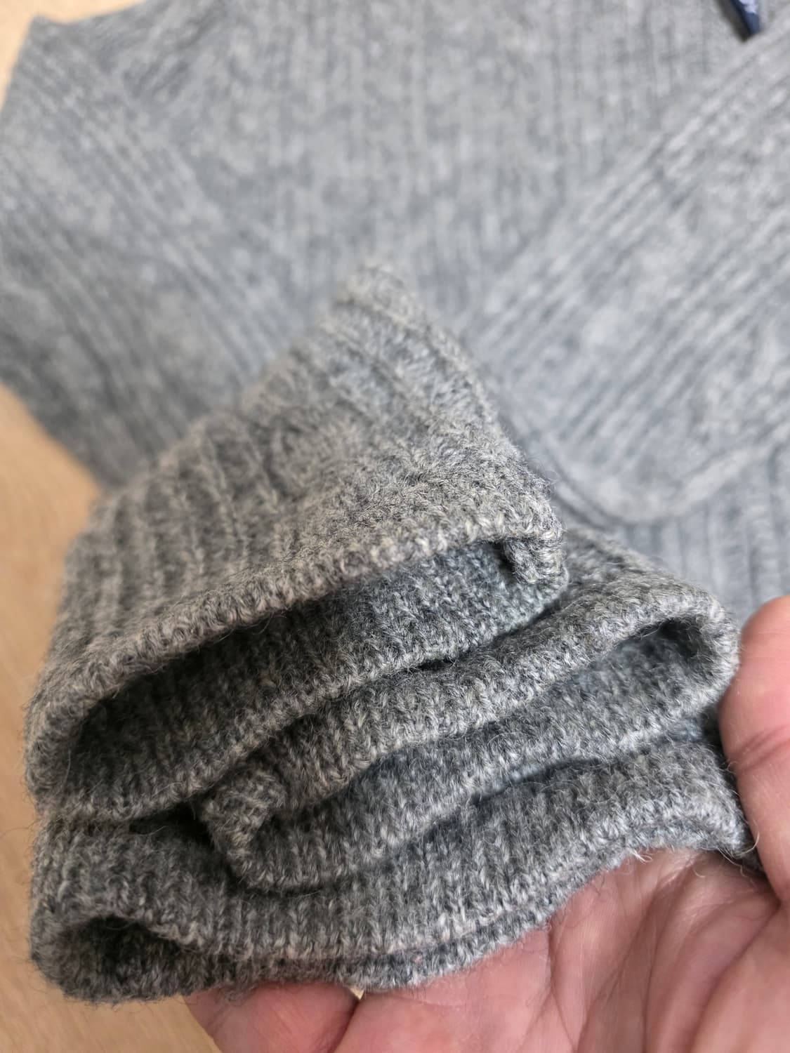 배드보이 여성 울 니트 후드집업 M 상품이미지4