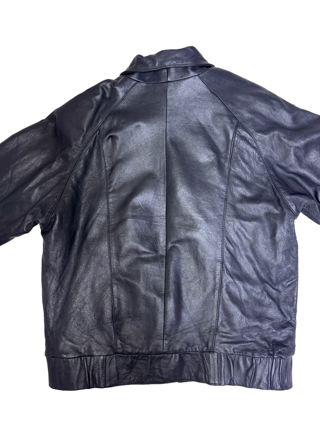 빈티지 00s 원웨이 집업 레더 자켓 L 상품이미지8