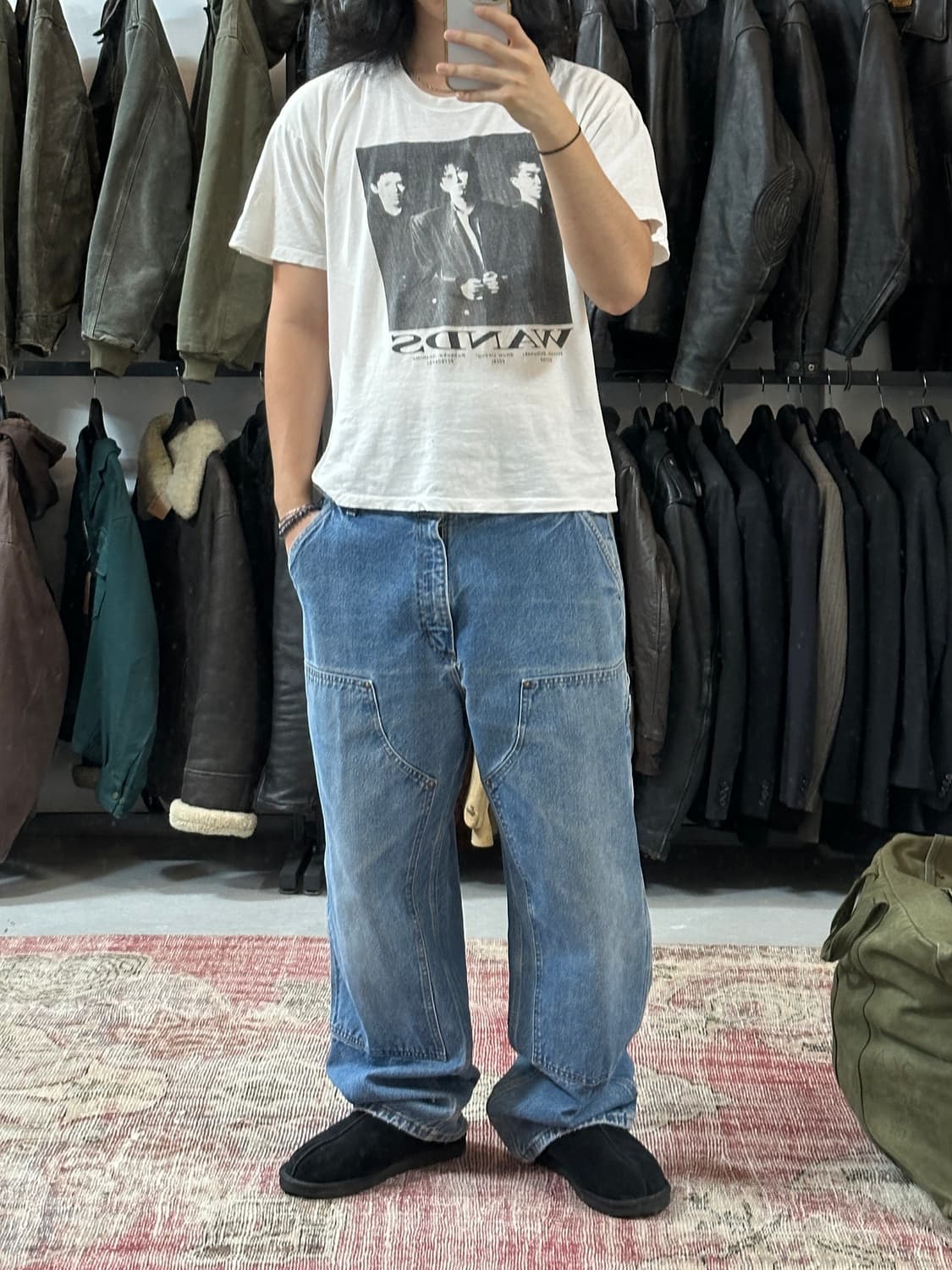 00's OG USA 칼하트 데님 더블니 칼하트 썩블니 워크팬츠 상품이미지2
