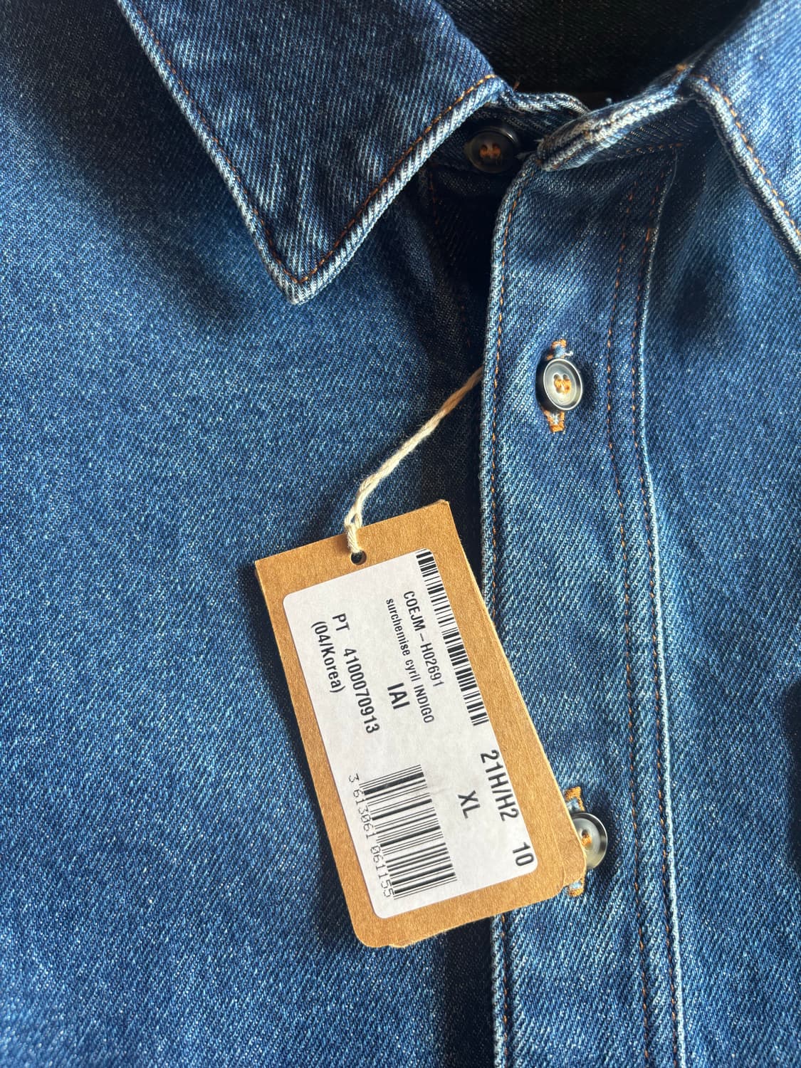 아페쎄 데님 오버 셔츠 상품이미지3