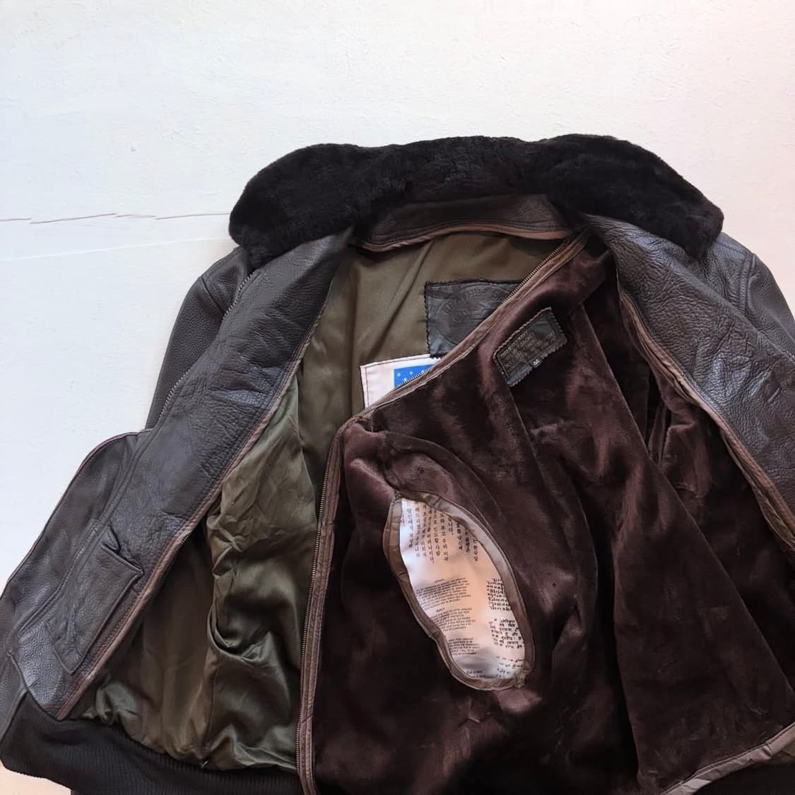 50's VINTAGE U.S.NAVY G-1 플라잉 자켓 상품이미지4