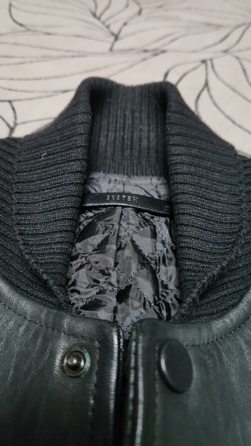 SYSTEM 시스템옴므 스타디움 램스킨 봄버자켓 100 상품이미지3