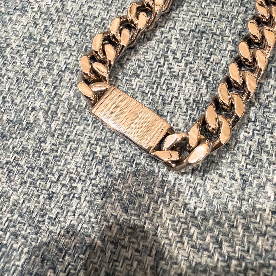 (정품/새상품) VETEMENTS 베트멍 남성 실버 바코드 체인 팔찌 상품이미지2