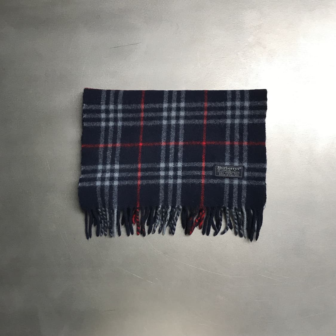 버버리 정품 램스울 머플러 네이비 상품이미지1