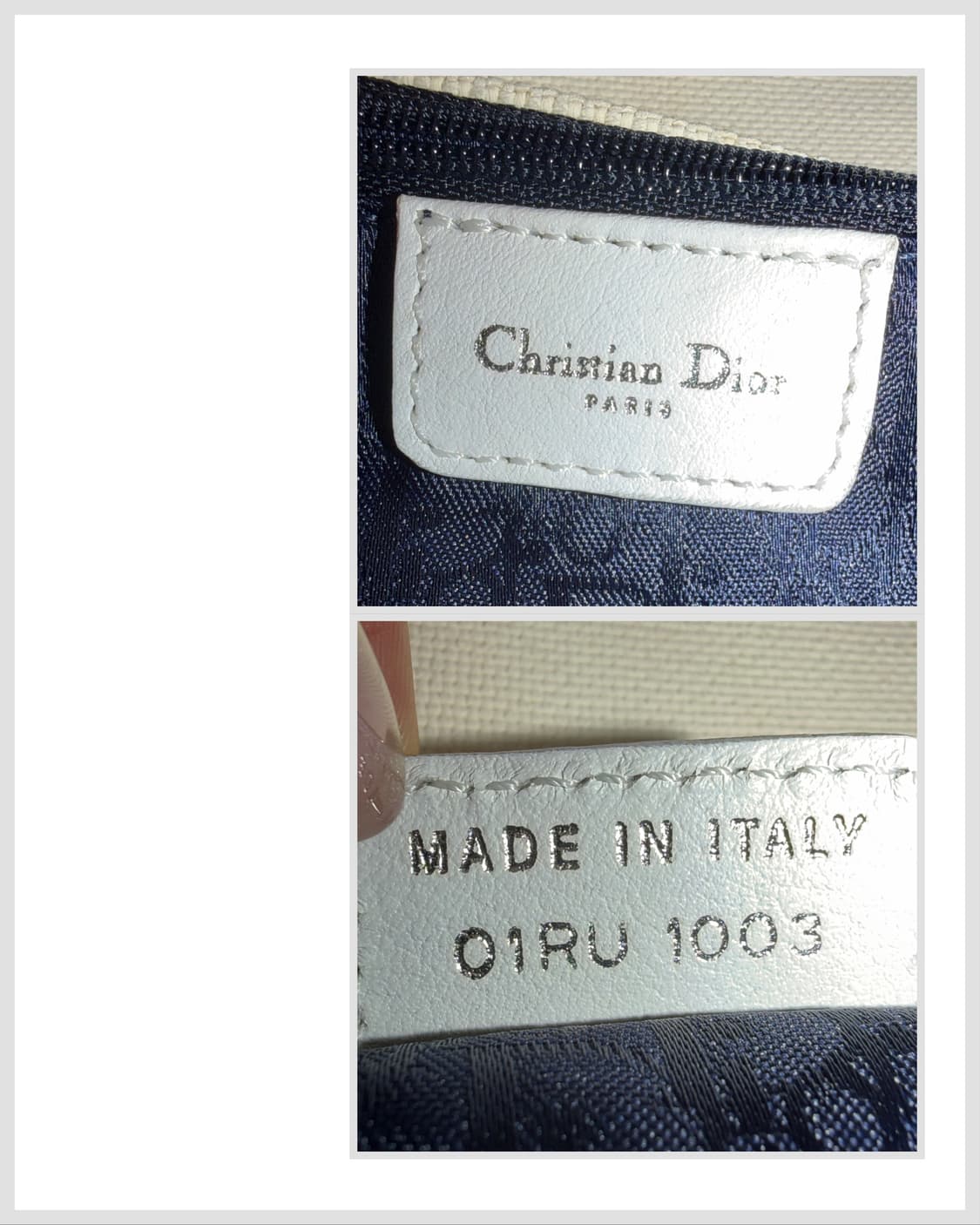 디올 트로터 새들 캔버스 바게트 크로스백 상품이미지10