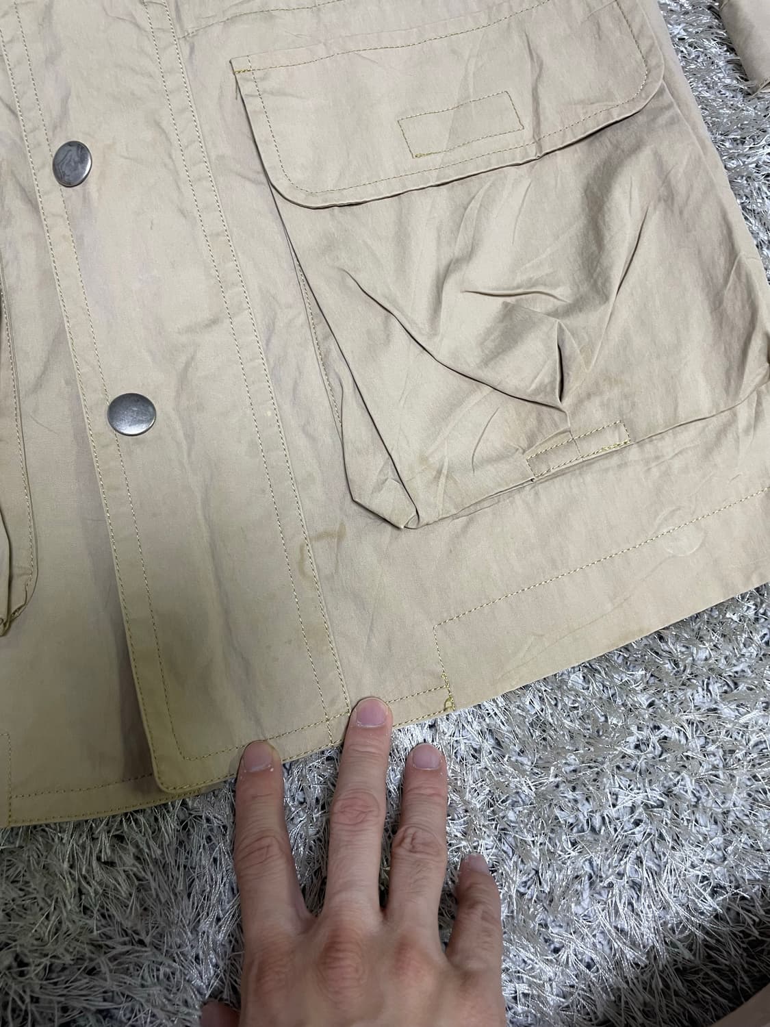 일제 [ixiz] 베이지 사파리자켓 사이즈 105~110 상품이미지9