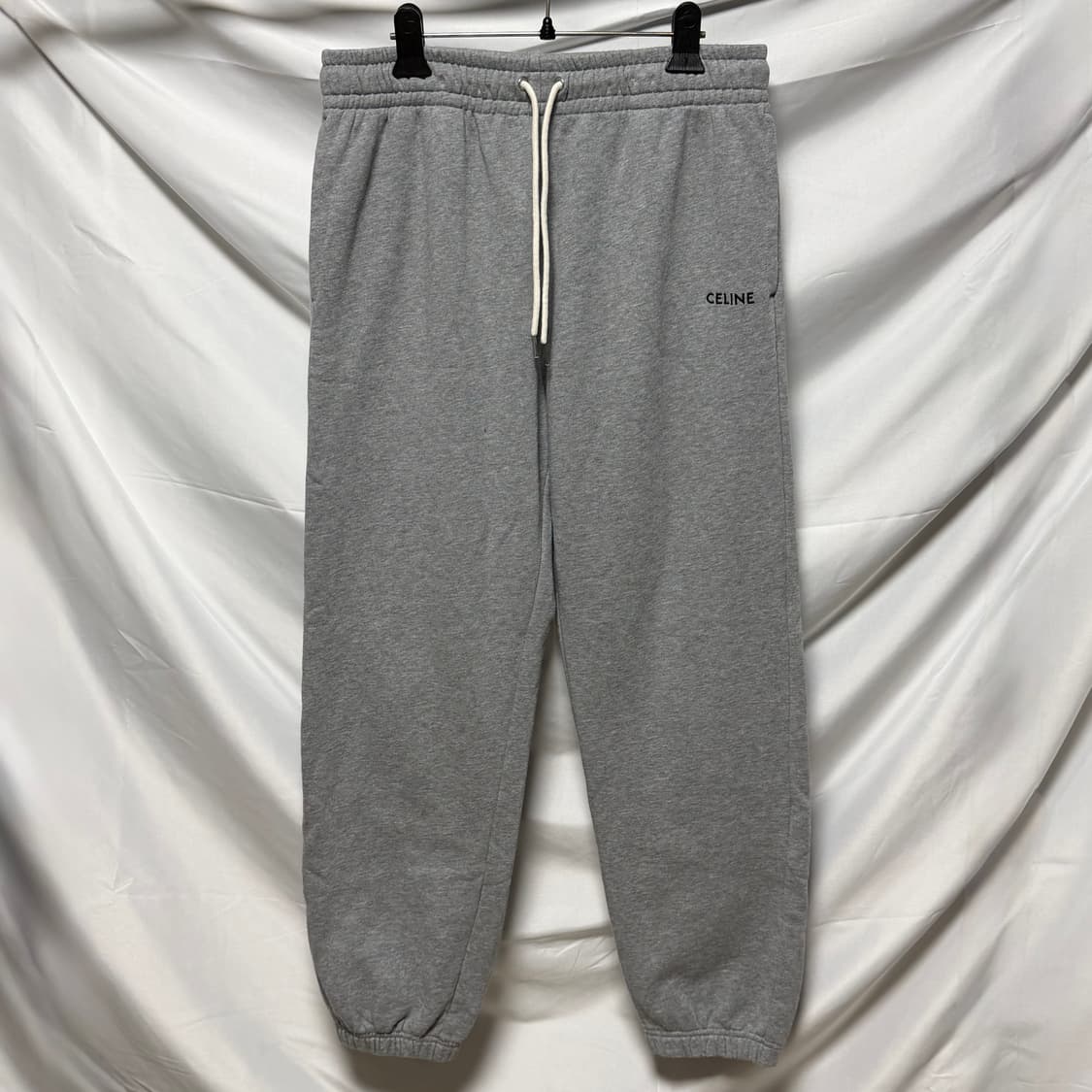 [S+급/XL] 셀린느 코튼 트레이닝 조거팬츠 그레이 상품이미지1