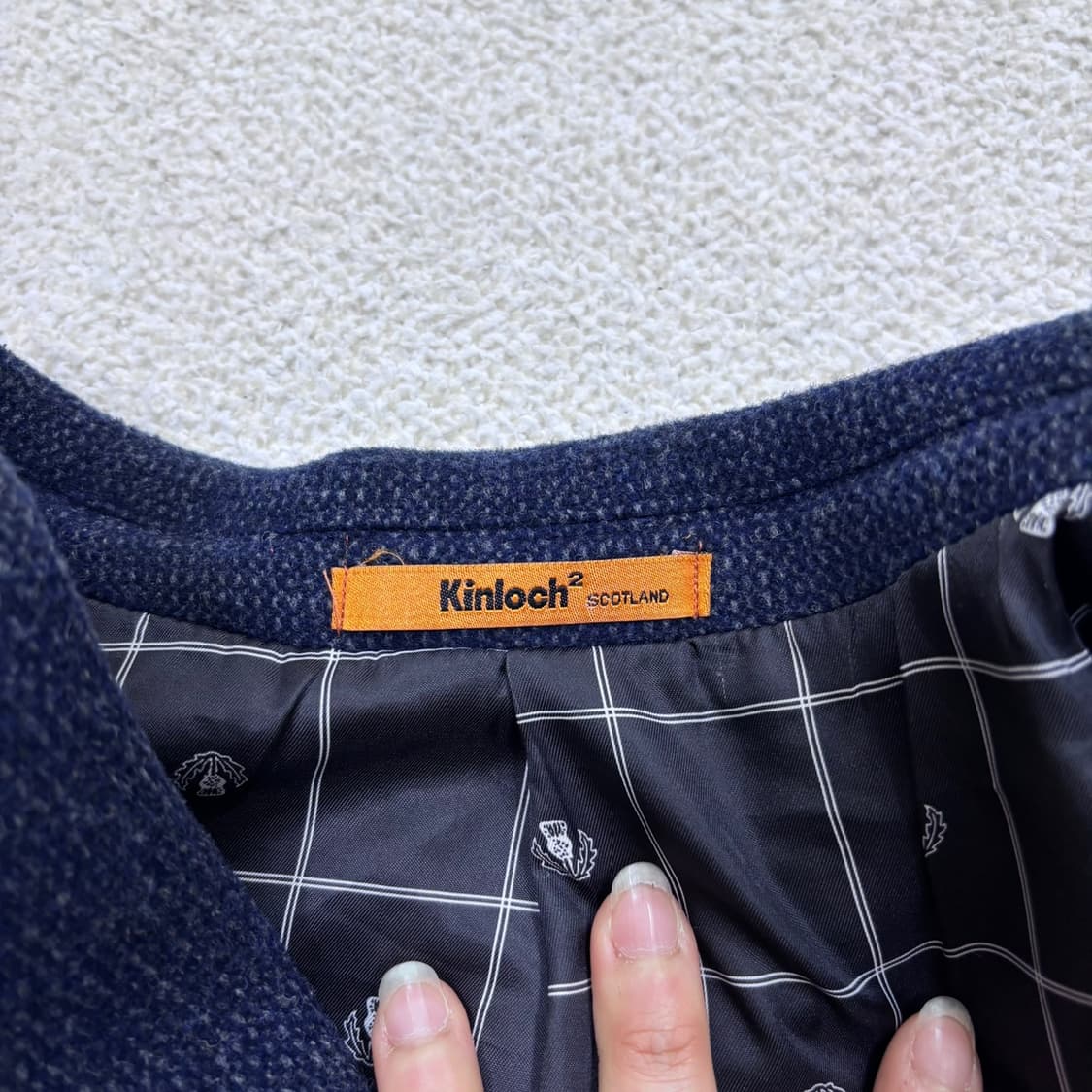 실측확인 킨록 남성 네이비 코트 0330E 상품이미지3