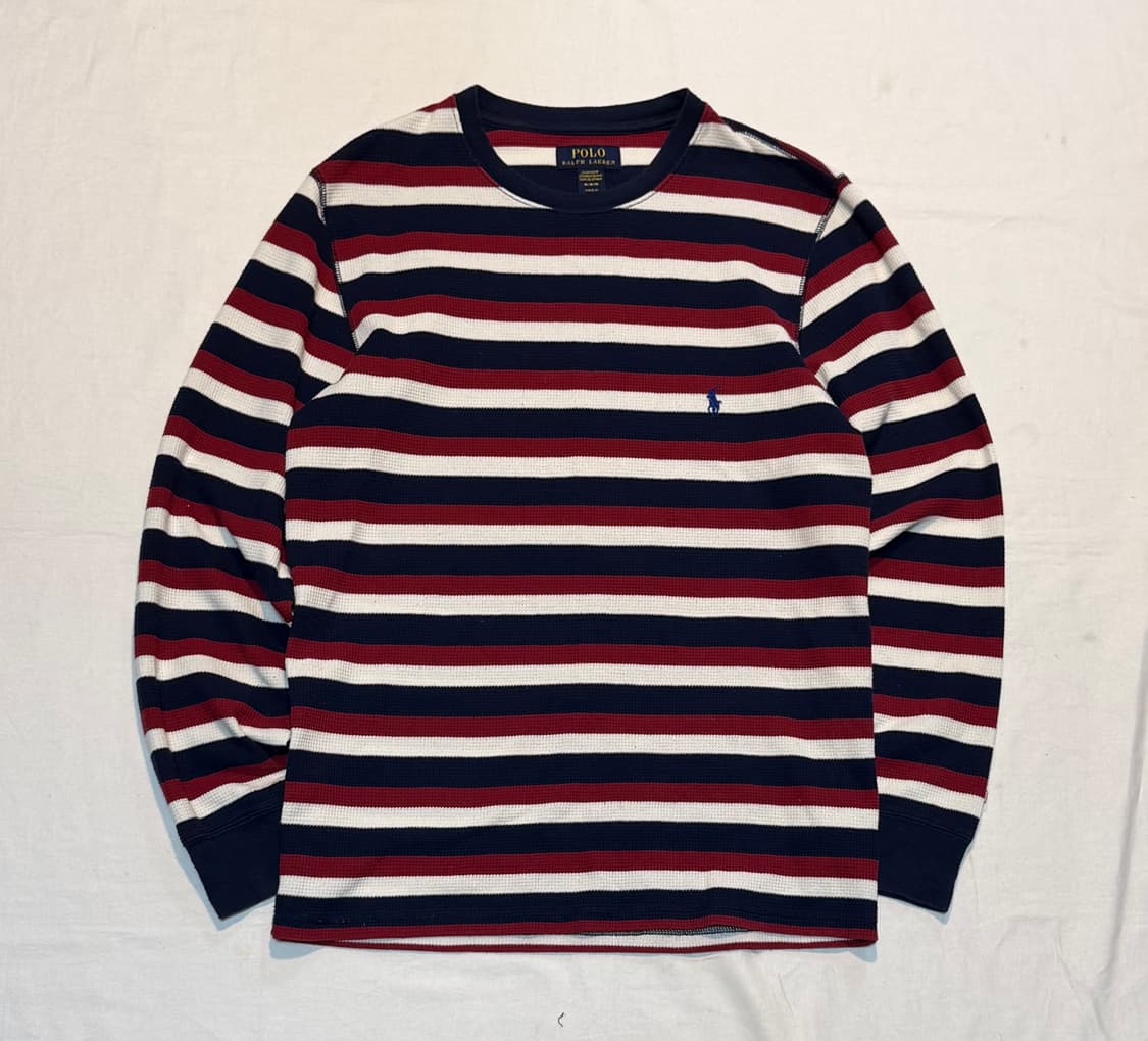 희귀) 폴로 랄프로렌 버건디 와플 써멀 롱슬리브 상품이미지1