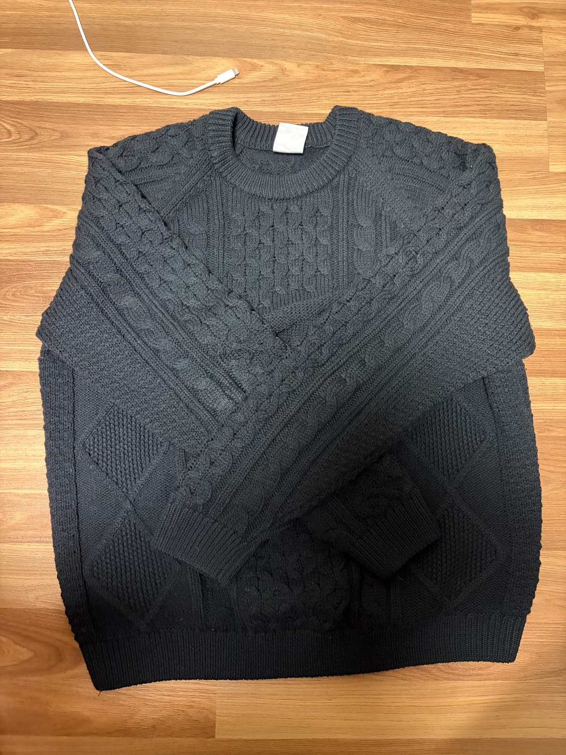 나이키 케이블 니트 블랙 L 상품이미지1