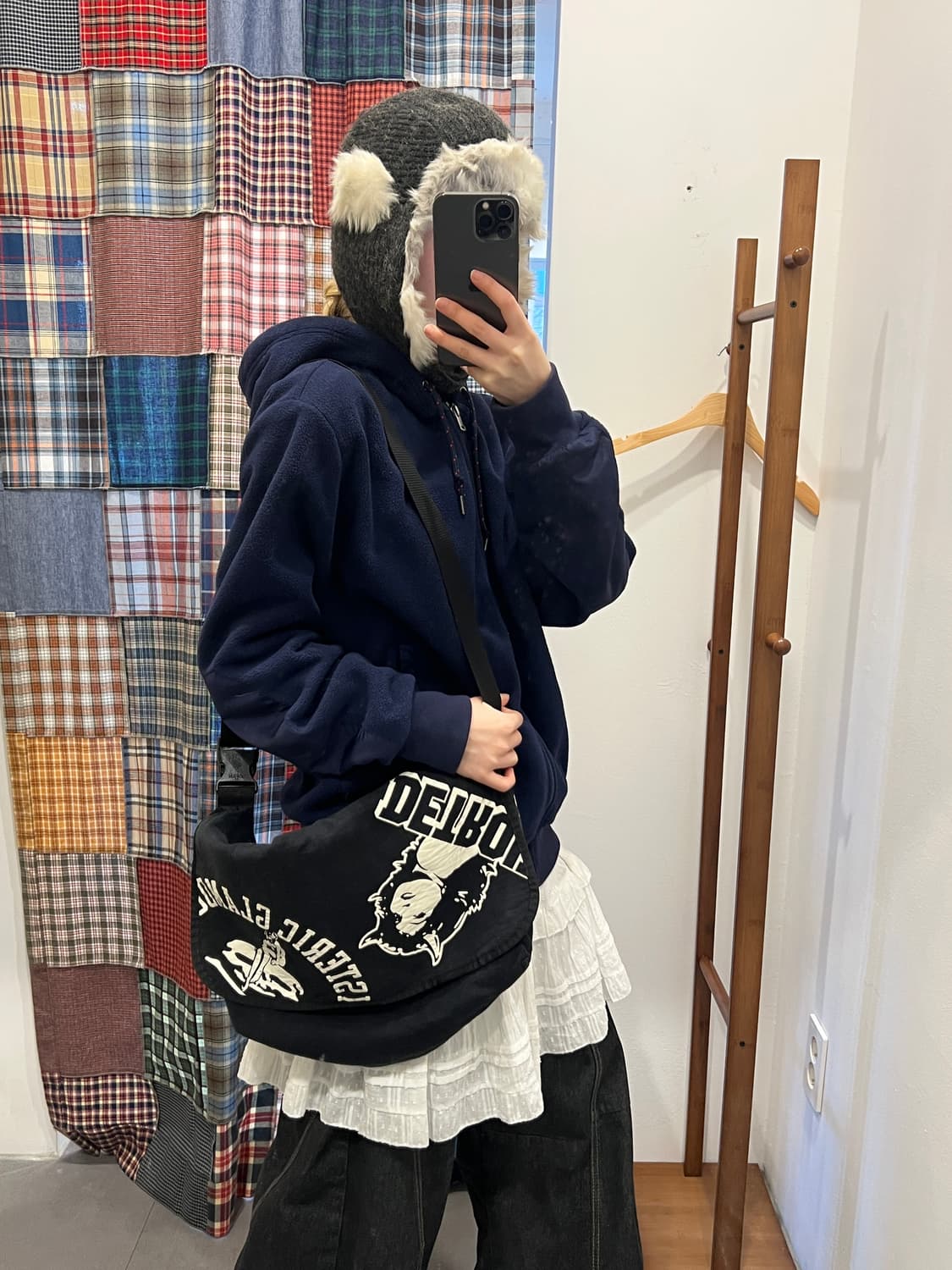 히스테릭글래머 블랙 히스걸 크로스백 상품이미지4