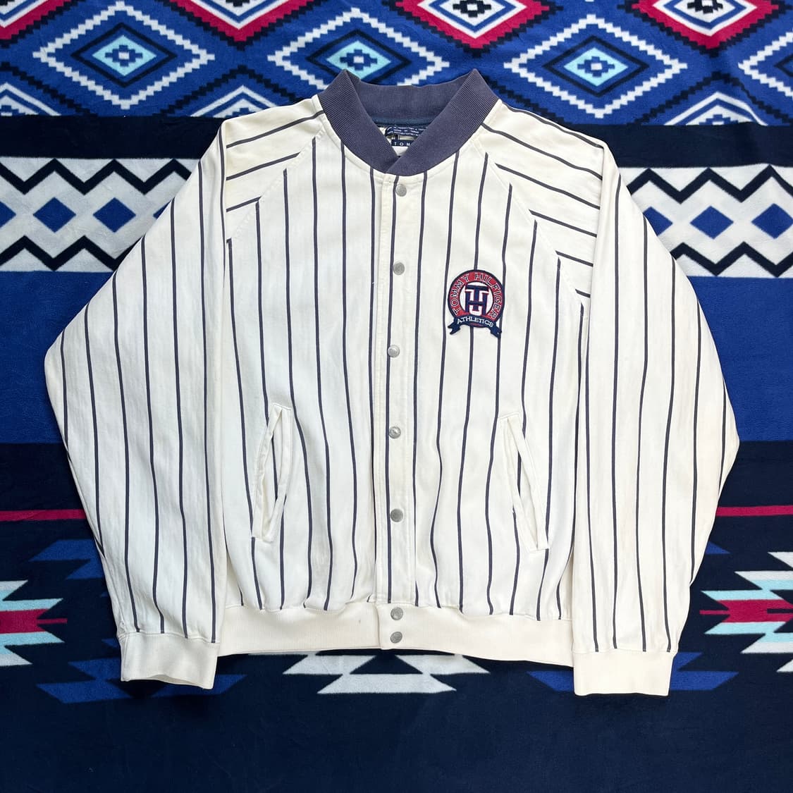 90s Tommy Hilfiger 빈티지 야구자켓(실측확인) 상품이미지1
